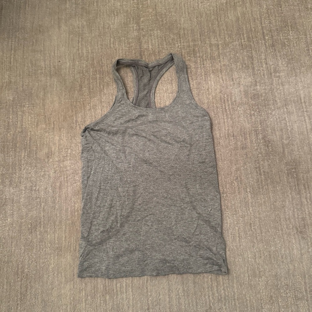 Grey lululemon racer tank